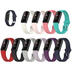 Lemspum Fitbit Luxe Luxe 스페셜 에디션 피트니스 트래커 액세서리 스몰/라지 워치 밴드 (S (13-18cm/5.1-7.1인치) 10개), S (5.1"-7.1"), S (5.1"-7.1")