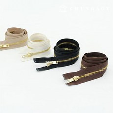 천가게 골드쇠 점퍼지퍼 4color 70cm, 2)아이보리, 1개