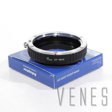 EOS-M42 VENES 어댑터 링 캐논용 렌즈 어댑터 슈트 EOS 렌즈-M42 나사 마운트 카메라, 한개옵션0, 1개