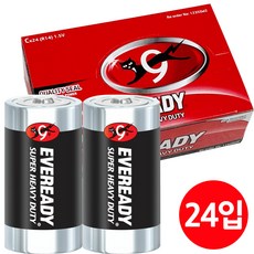 에너자이저 망간건전지 에버레디 C 2개입 12개 1box