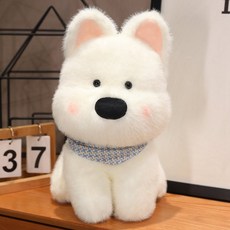 可愛西高地小狗玩具兒童玩偶毛絨公仔潦草狗少女生日禮物, 1個
