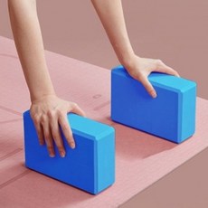 블루 스트레칭 폼블럭 세트 블록 요가 밸런스 요가블록 스트레칭폼블럭 가정용품 소도구