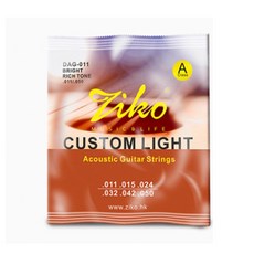 ZIKO 통기타 줄 세트 어쿠스틱 기타 스트링 011-050, 2세트