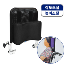 휴스퍼트 휠체어 헤드쿠션 SA246, 1개, 블랙