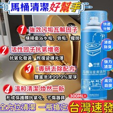 全輝馬桶浴室清潔劑 檸檬清香泡沫 去污亮澤 300ML, 1個, 300ML(一瓶裝)馬桶浴室清潔劑