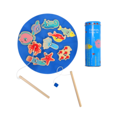 플라잉타이거 코펜하겐 유아 원목 낚시놀이 장난감 자석 아기 선물 유로커머스, 1세트, 혼합