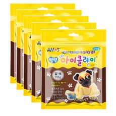 아모스 탱탱 아이클레이 파우치, 갈색, 110g, 5개