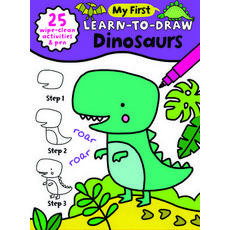 My First Learn-To-Draw: Dinosaurs: (How to Draw for Kids with Easy Wipe Clean Pages + Dry Erase Mark... Paperback, Sourcebooks Wonderland, English, 9781728238876