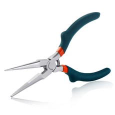 SPEEDWOX 와이어 커터 톱니 모양 턱 볼록 어깨 플라이어 와이어와 작은 물체 잡기용 소형 주얼리 플라이어 마이크로 주얼리 플라이어, 1개