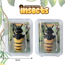 發條瓢蟲 - 安全環保上鍊昆蟲玩具 學生獎勵/交換禮物推薦, 1個, 發條蜜蜂(隨機顏色)一只