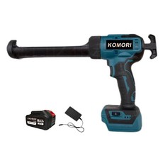 KOMORI 森森機具 6檔調速電動矽利康膠槍矽膠槍 附一電一充 強力打膠, 1套