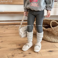 女童冬款磨毛加絨加厚打底褲