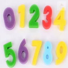 조은 물감찍기 스펀지 알파벳찍기놀이, 숫자