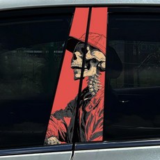 핑크 해골 머리 자동차 스티커 필러 커버 흠집 방수 내구성 장식 자동 데칼, 3. SK 418, A. 1 PC