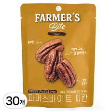 [답례품 특가] 키토제니 파머스바이트 피칸 정과 강정 40g 30개
