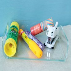 투요 아크릴 받침대 정리대 소 데스크오거나이져 필기구트레이 데스크트레이