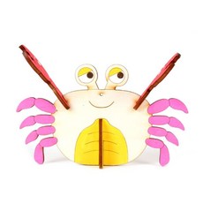 조립키트 우드동물 목재모형 꽃게 YM847 b2o+49776FW