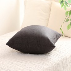 고급 쇼파쿠션(솜포함) 루비온 쿠션 40X40 북유럽 소파 쿠션커버, 고급다크그레이
