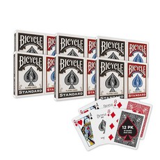 Bicycle 스탠다드 라이더 백 블랙 203474 3550080242, 12팩 레드/블랙 표준 807