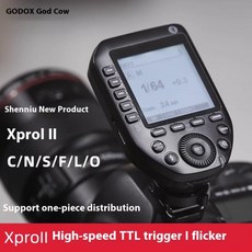 Godox Xpro II TTL 무선 플래시 트리거 1/8000s HSS 전환 기능 대형 스크린 캐논 니콘 올림푸스 펜타용, 01 빠른