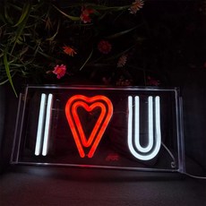 장식 조명 램프 구름 네온 네온 사인 게임방 이중 불빛 A 벽 무지개 LED, BA. 색상 I LOVE U라이트 박스 304.615, A. USB 플러그인 버전이 기본으로 배송됩니다. 다른