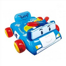 폴리경찰차보행기튜브 한살남아물놀이 아동튜브 쿠션튜브 수영장, 1개