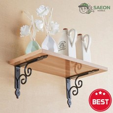 세이온 철선반 벽선반 철제 빙글빙글 흑색 옵션택 CB 주방욕실수납, 2) 대, 1