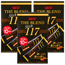 일본 UCC 더 블렌드 117 인스턴트 커피 스틱, 3개, 10개입, 2g