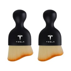 자동차 인테리어 에어컨 공기 배출구 청소 브러시 모델 로드스터 코일 모드, 1개, 2. for Tesla-2Pcs