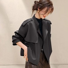 ORZQU 여성 봄 가을 디자인감 루즈핏 간절기 자켓 캐주얼 데일리 카라자켓