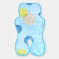 시원한 유아용 유모차 카시트 cool 매트 항균 중형 65x35cm 국산, 유아용 쿨매트(블루), 1개