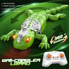 원격 조종 도마뱀 벽타기 장난감 전동 시뮬레이션 거미 기계식 RC 동물 장난 크리스마스 선물, Gecko Green