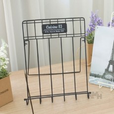 철제 이젤 엽서전시 팜플렛꽂이 브로셔거치대, 아이보리