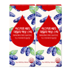 데일리 베리 하스카프 스틱 액상 즙, 2개, 15g