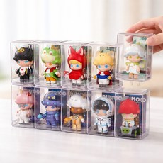 하늘루루 투명 소형 피규어 아크릴 보관함, 4개