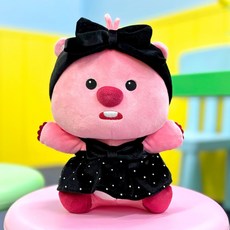 캐릭터 잔망루피 로지블랙 애착 인형 25cm, 1개, 혼합