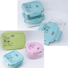 숨쉬는 정사각 밀폐용기 340ml 오븐 보관용기 반찬통 밥보관 소분용기 재료보관