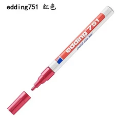 글로스 페인트 마커 다색 원형 팁 1-2mm 유리 자갈 목재 플라스틱용 펜 2PCs/로트 751, 14 002