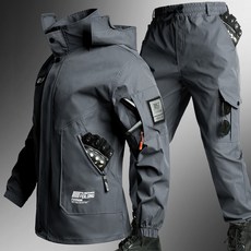 스타일닥터 남성 봄 아웃도어 스포츠 바람막이 바람막이 내마모 작업복 등산복 캐주얼 상하복 세트