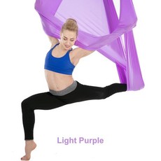 플라잉 요가 해먹 설치 6M 색 천 끈 운동 세트 9.9 purple 1개 5.주황색 × 1개, 8.07-Light Purple × 1개 × 1개