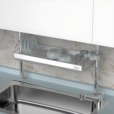 STAFIX 韓國製 Duorack 一鍵式水槽架, 銀色