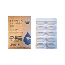 담백하루 정품 초임계 알티지 오메가에센스 1000, 30정, 1개