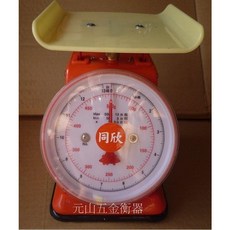 同欣 彈簧秤 500g/5g 料理秤 廚房磅秤, 外殼:塑膠