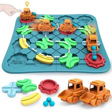 Kids Toys STEM 보드 게임 - 로직 로드 빌더 브레인 티저 퍼즐 만 4 5 6 7세 남아 여아용 교육용 몬테소리 생일 선물 4-8세 유치원 교실 학습용 (39개), 29 PCS