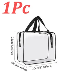 1-12Pcs 대형 장난감 보관 가방 PVC 메이크업 보관 가방 여행 방수 주최자 가방 다기능 투명 세면 용품 가, 05 1Pc