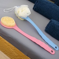 목욕솔 각질제거 클렌징 바디브러쉬 등닦기 브러시 손잡이, 양면