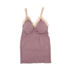 JoyBaby哺乳內衣孕婦蕾絲邊內衣裙，莫代爾舒適透氣一件式吊帶無袖哺乳衣，孕婦居家外出哺乳皆宜