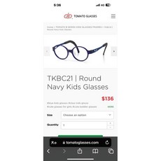 TOMATO TKBC21 兒童圓形眼鏡