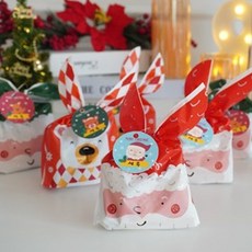 까까조요 크리스마스 간식 답례품 구디백 유치원 어린이집 영어유치원, 1개