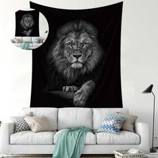 패브릭포스터 인테리어소품 천가림막 라이언 2size, 소 100cm x 70cm